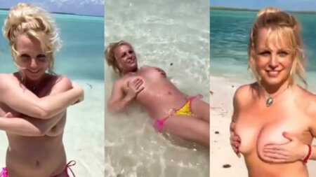 Britney Spears Nipslip Ballando Topless sulla Spiaggia Nude Video Leaks Borntobefuck