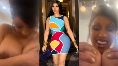 Cardi B Desliz de Pezón en Livestream Vídeo Desnudo Filtrado Borntobefuck