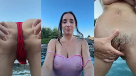 Christina Khalil Nackt Oktober 2025 Pool Livestream Video Geleakt Borntobefuck