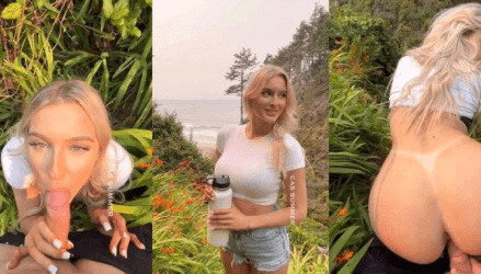 Csblondebombshell Outdoor Sextape Video Leaked Borntobefuck