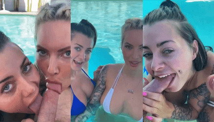 Dakota James BGG Pool Threesome Sextape Video Leaked Borntobefuck