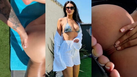 Julie Ricci Sonnenbaden auf der Terrasse Nackt Video Geleakt Borntobefuck