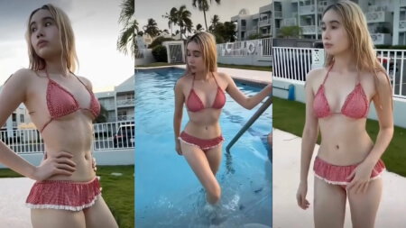 Lil Tay Pool Hot Bikini Onlyfans Teasing Video Leaks Borntobefuck
