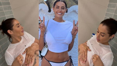 Marine El Himer Douche et Enlève son T-Shirt Nude Tease Vidéo Leaks Borntobefuck