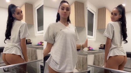 Messrineee Hot Twerk in Cucina Nude Video Leaks Borntobefuck