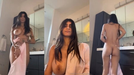 Mia Khalifa Después de la Ducha Vistiéndose Vídeo Desnudo Filtrado Borntobefuck