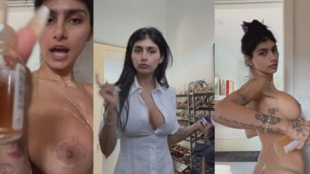Mia Khalifa Pornostar Araba Indossa Camicia Bianca Dopo Preparazione Mattutina Nude Video Leaks Borntobefuck