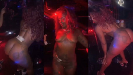 Nosila Nude Show in a Nightclub Bigass Ebony Porn Video Leaks Borntobefuck
